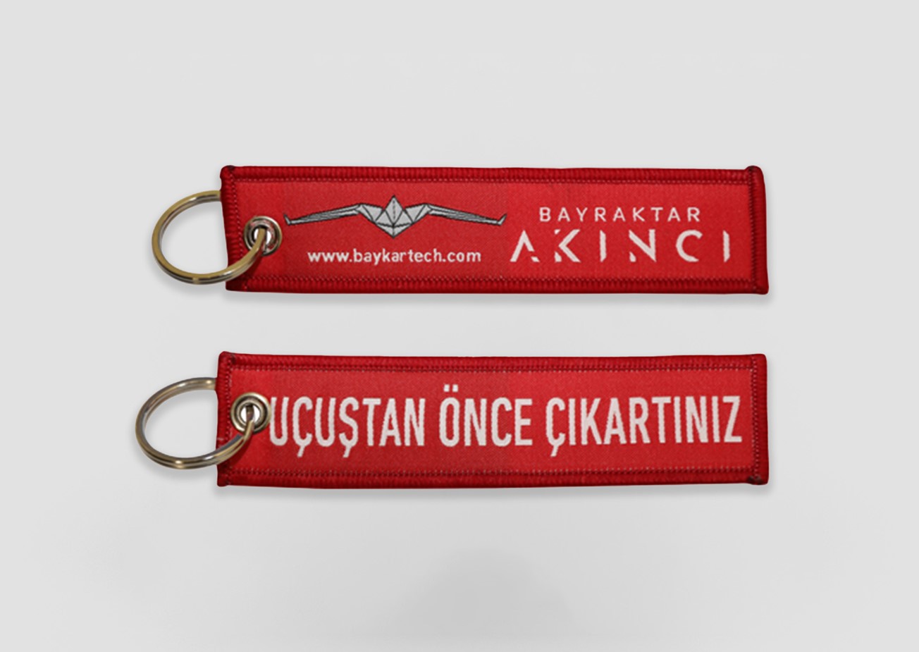 Bayraktar AKINCI Keyfob (Turkish, Red)